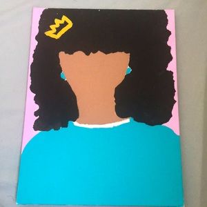 Black girl power/self love painting